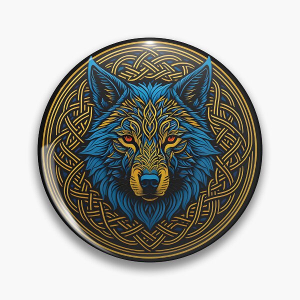 Item preview, Wolf's Head in Celtic Pattern designed and sold by nicestr.