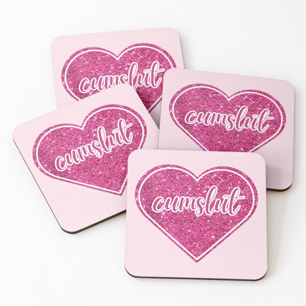 Item preview, Cum slut | Hot Pink Glitter Heart designed and sold by KinkShoppe.