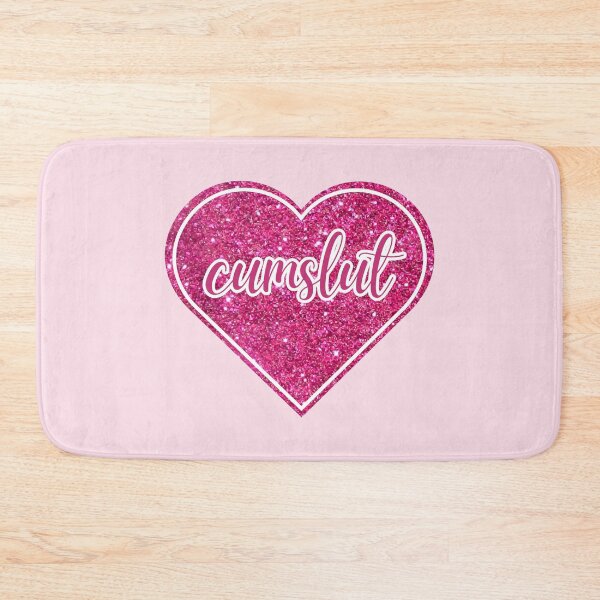 Item preview, Cum slut | Hot Pink Glitter Heart designed and sold by KinkShoppe.