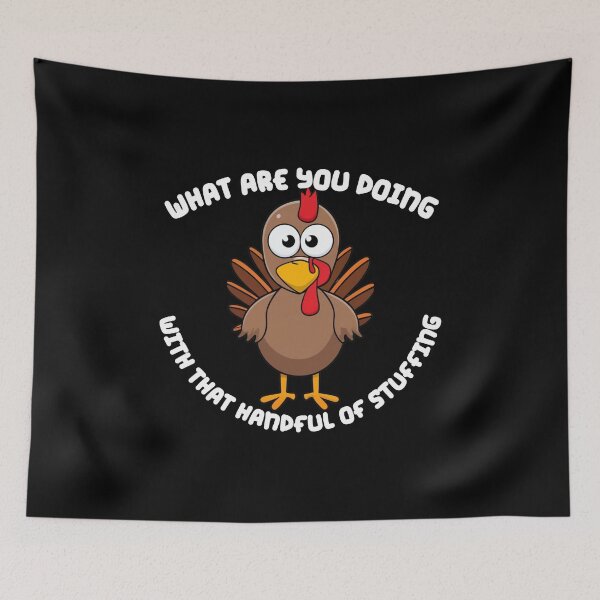 Item preview, A Nervous Thanksgiving Turkey Worrying about a Handful Of Stuffing  designed and sold by Culveays.