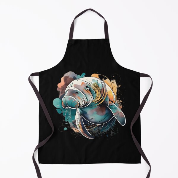 Item preview, Fun and Colorful Manatee in watercolor style designed and sold by SandbarTees.