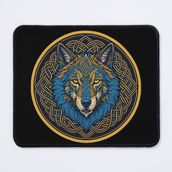 Item preview, Wolf's Head in Celtic Knots designed and sold by nicestr.