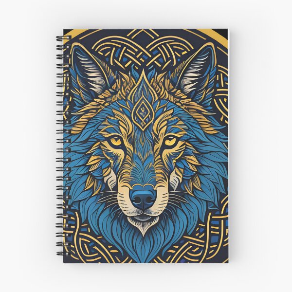 Item preview, Wolf's Head in Celtic Knots designed and sold by nicestr.