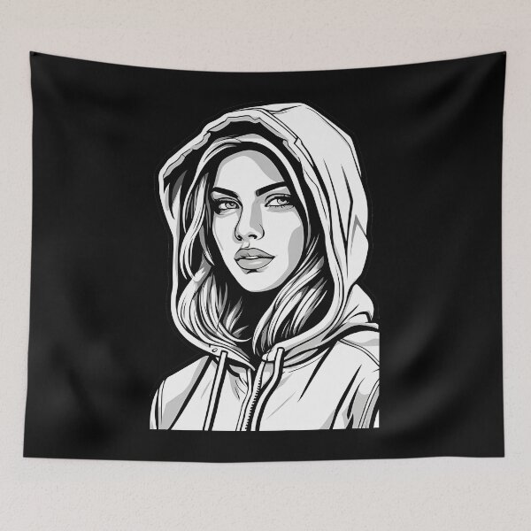 Item preview, Retro Heroine in Monochrome designed and sold by Mechanical-Artt.