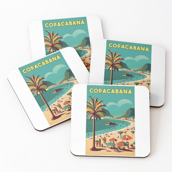 Artikelvorschau, Ein Vintage-Reiseplakat von Copacabana – Rio de Janeiro – Brasilien entworfen und verkauft von GoodOldVintage.