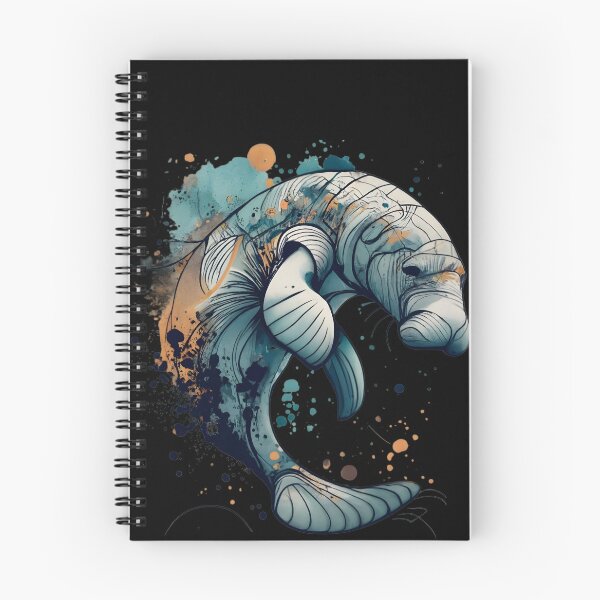 Item preview, Fun and Colorful Manatee in watercolor style designed and sold by SandbarTees.