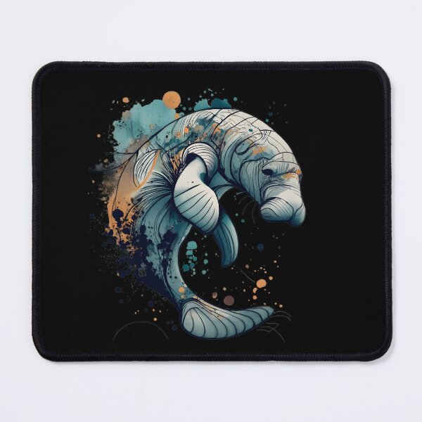 Item preview, Fun and Colorful Manatee in watercolor style designed and sold by SandbarTees.