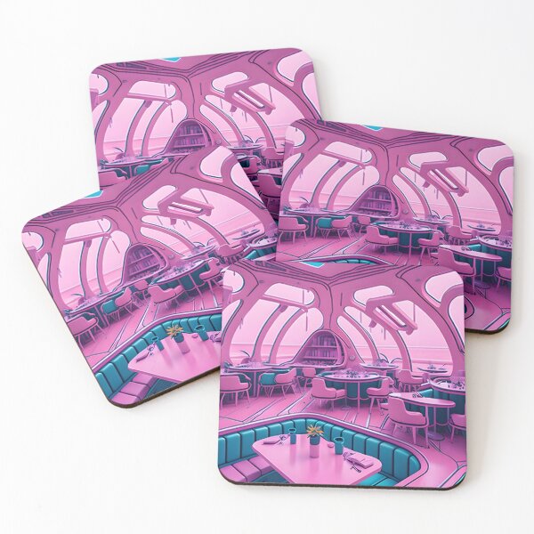 Item preview, Spaceship Restaurant, Vaporwave, AI Art designed and sold by avis-aesthetic.