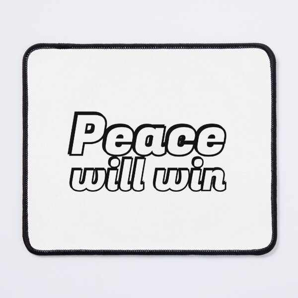 Item preview, Peace will win - International Day of Peace - blue and yellow designed and sold by Inspirationmotivation.