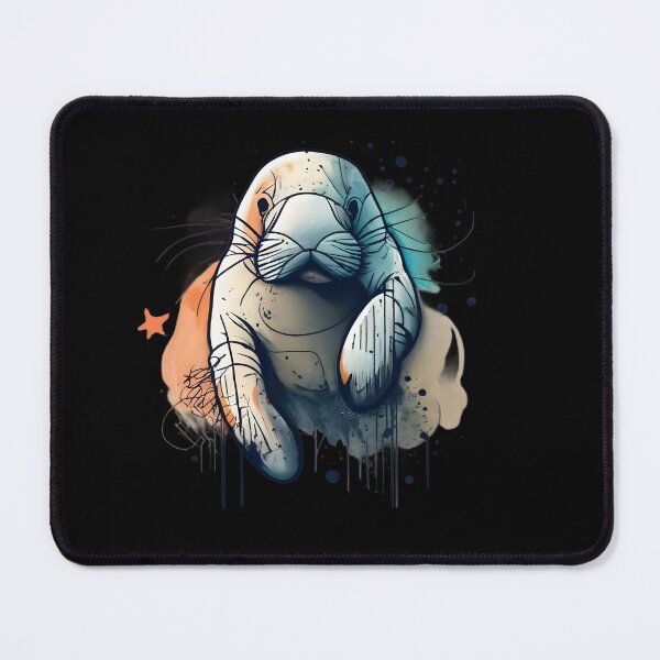 Item preview, Fun and Colorful Manatee in watercolor style designed and sold by SandbarTees.