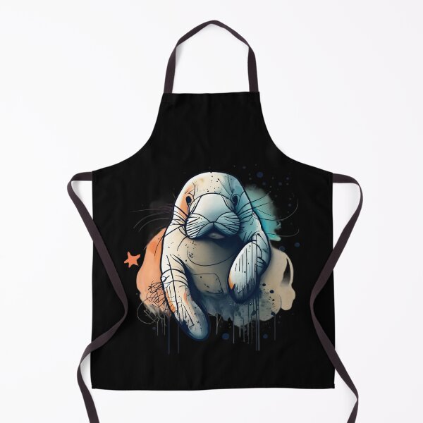 Item preview, Fun and Colorful Manatee in watercolor style designed and sold by SandbarTees.
