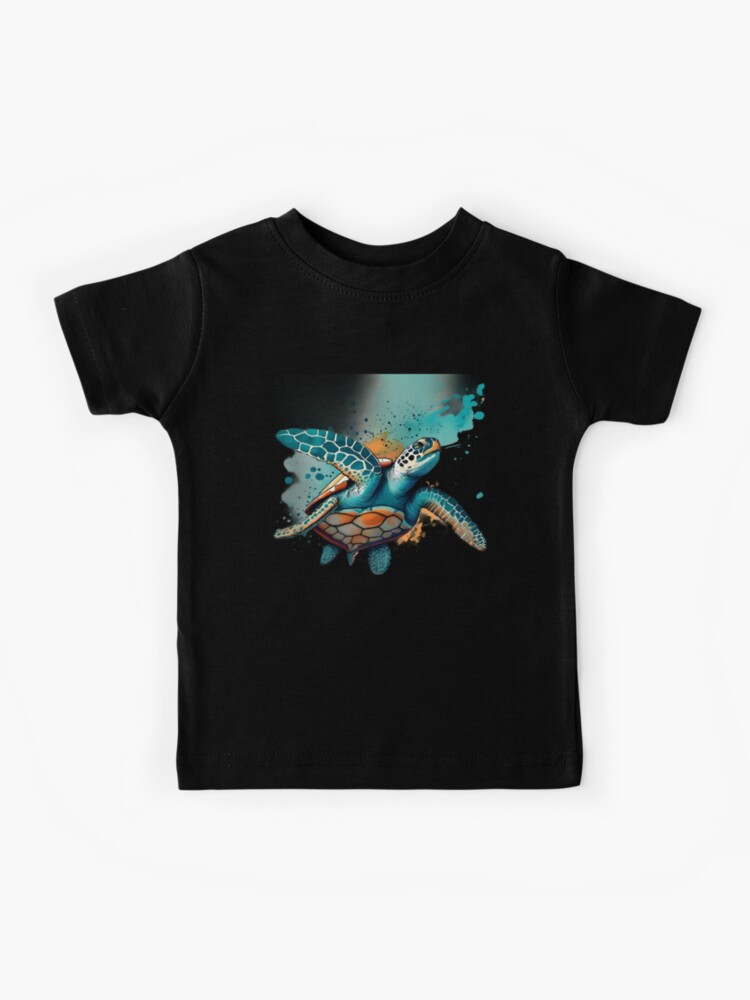 Fun Youth T-shirt with Turtle Design