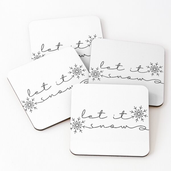 Item preview, Let It Snow Line Art | Christmas Snowflake Design | Xmas Holiday Graphics Winter | Modern Minimalism Script Font designed and sold by RachelFCreative.