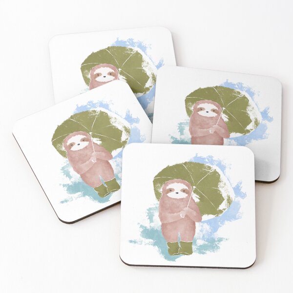 Item preview, Cute sloth with umbrella designed and sold by Aleksse.