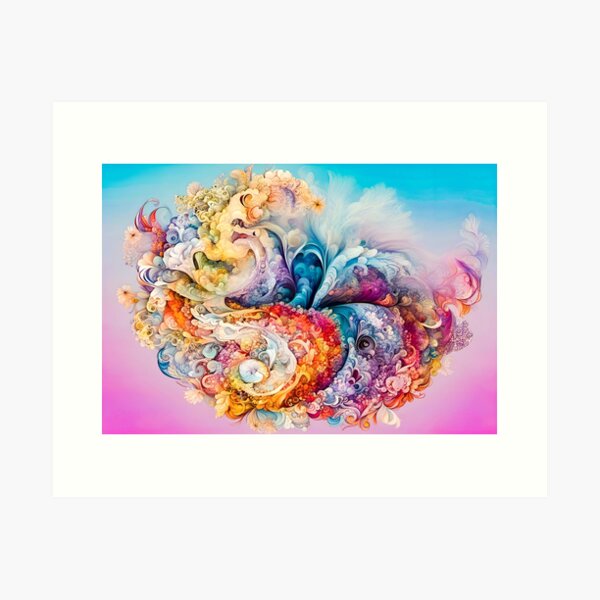 Seashell Abstract by Glenn Art Print