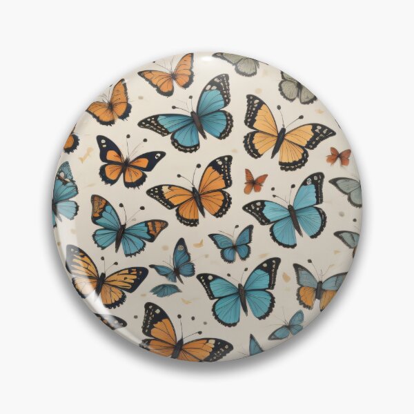 Item preview, Retro Butterflies Pattern designed and sold by Nourch.