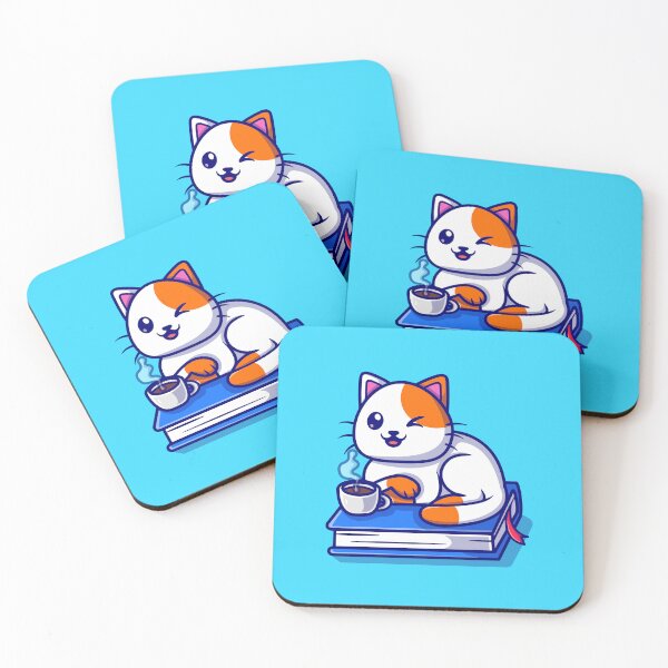 Item preview, Charming Cat with Books - Cartoon Vector Icon Illustration designed and sold by hjian8219.