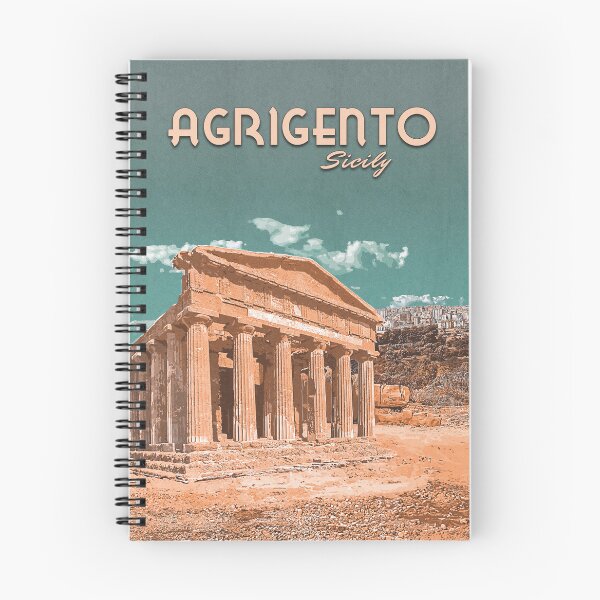 Artikelvorschau, Reiseplakat Agrigent, Sizilien, Italien entworfen und verkauft von Minuitvagabond.