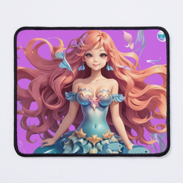 Item preview, Beautiful Sirena Mermaid surrounded by Blue Fish designed and sold by SirenasWorld.