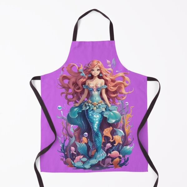 Item preview, Beautiful Sirena Mermaid surrounded by Blue Fish designed and sold by SirenasWorld.