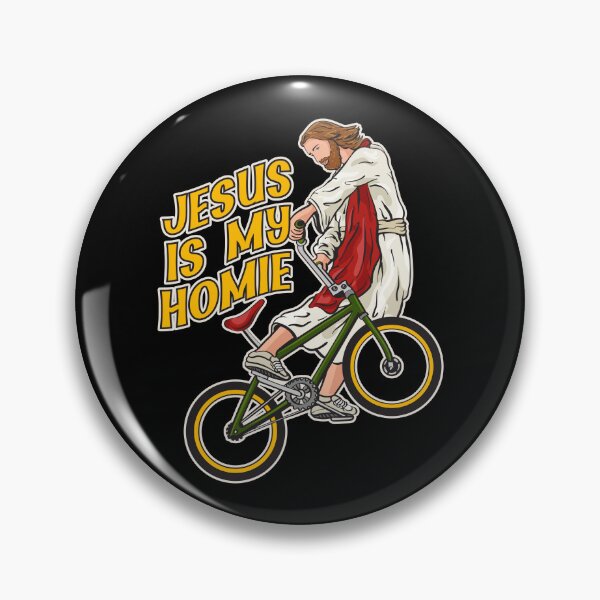 Item preview, Jesus Is My Homie - Jesus On Bike designed and sold by ChristlikeMerch.