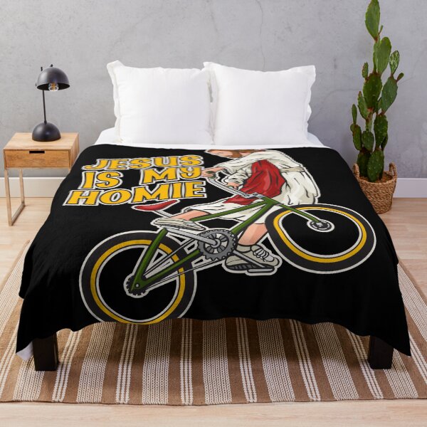 Item preview, Jesus Is My Homie - Jesus On Bike designed and sold by ChristlikeMerch.