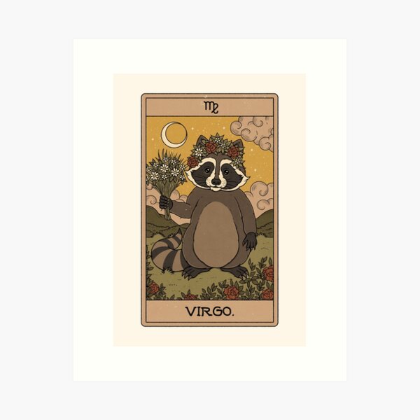 Item preview, Virgo Raccoon designed and sold by Thiago Corrêa.