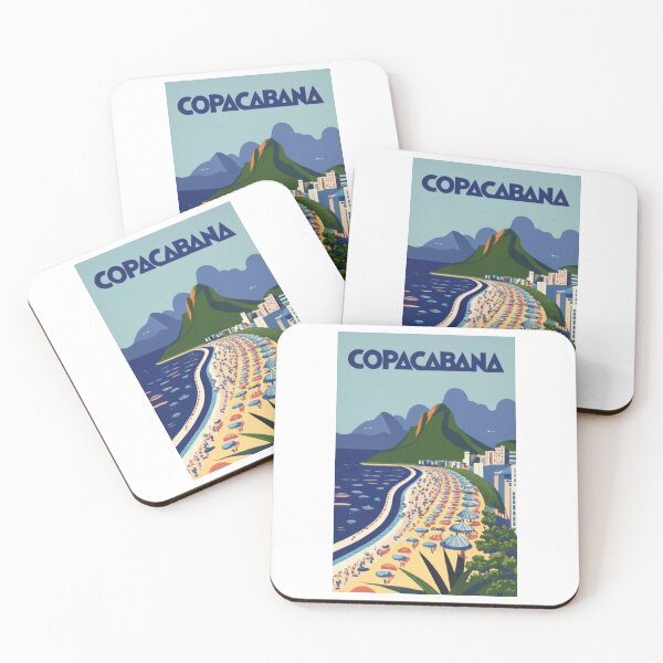 Artikelvorschau, Ein Vintage-Reiseplakat von Copacabana – Rio de Janeiro – Brasilien entworfen und verkauft von GoodOldVintage.