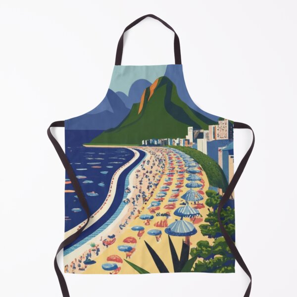 Item preview, A Vintage Travel Poster of Copacabana - Rio de Janeiro - Brazil designed and sold by GoodOldVintage.