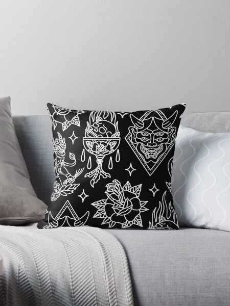 Item preview, Black and White Traditional Tattoo Flash Pattern designed and sold by Justin House.