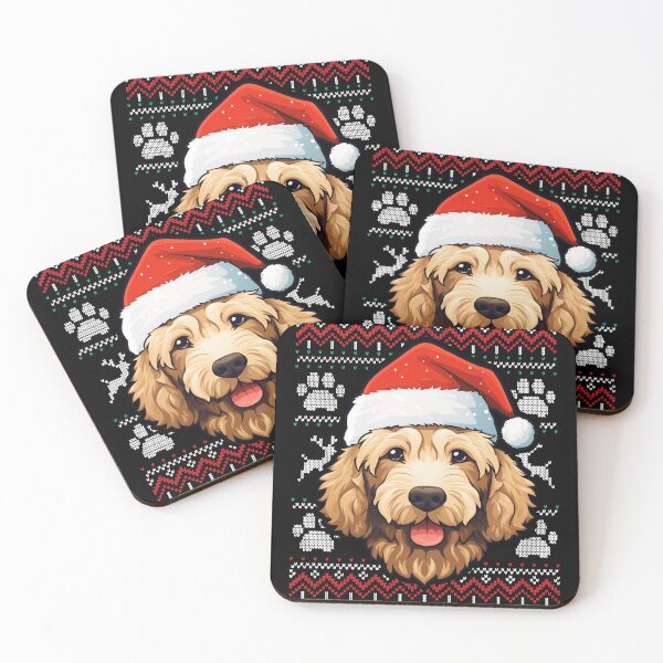 Aperçu de l'œuvre Goldendoodle Ugly Sweater Christmas créée et vendue par rafaeltto.