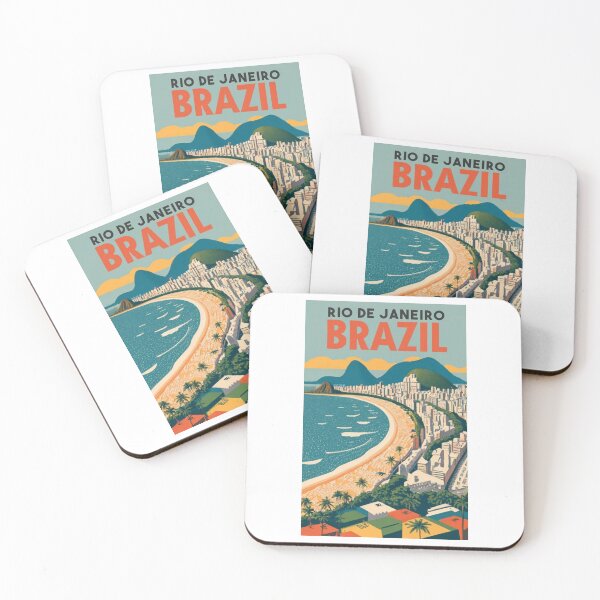 Artikelvorschau, Ein Vintage-Reiseplakat von Copacabana – Rio de Janeiro – Brasilien entworfen und verkauft von GoodOldVintage.