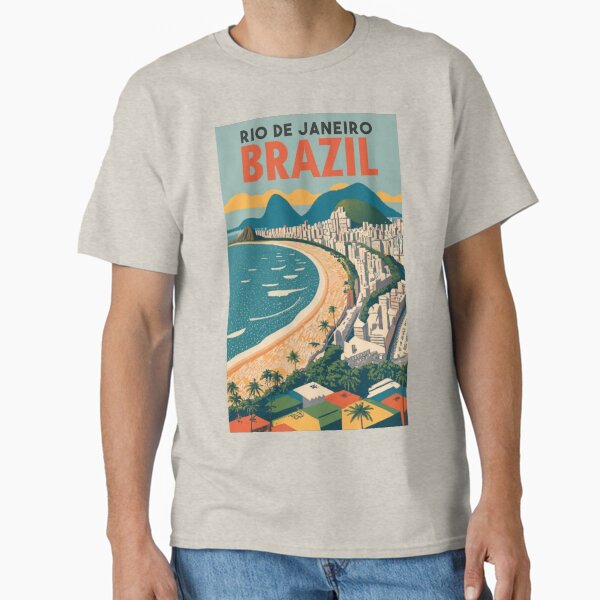 Item preview, A Vintage Travel Poster of Copacabana - Rio de Janeiro - Brazil designed and sold by GoodOldVintage.
