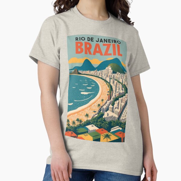 Item preview, A Vintage Travel Poster of Copacabana - Rio de Janeiro - Brazil designed and sold by GoodOldVintage.