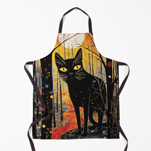 Item preview, Black cat in the magic forest designed and sold by TheOosh.