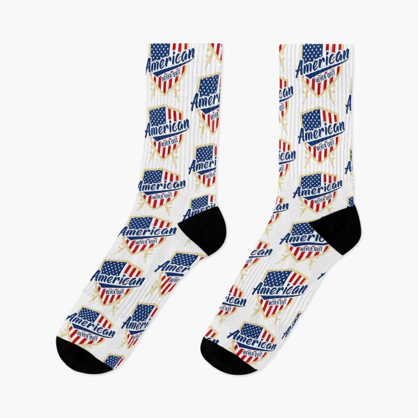 Item preview, American never quit, Independence Day, USA Flag designed and sold by quanlh.