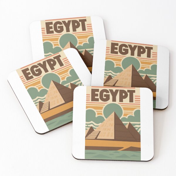 Item preview, A Vintage Travel Poster of Giza Pyramid - Egypt  designed and sold by GoodOldVintage.