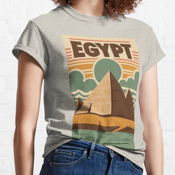 Item preview, A Vintage Travel Poster of Giza Pyramid - Egypt  designed and sold by GoodOldVintage.