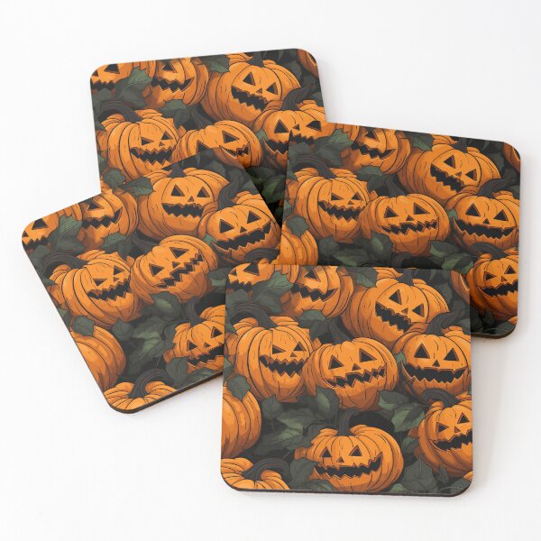Item preview, Halloween Jack O' Lantern Pattern designed and sold by DeLietoGraphics.