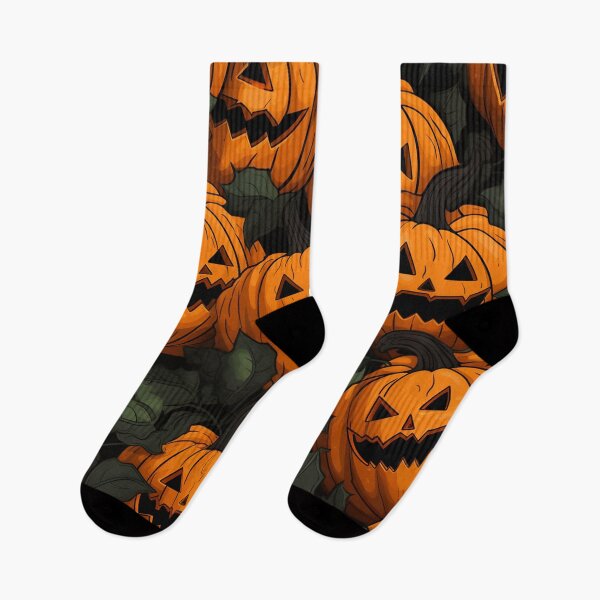 Item preview, Halloween Jack O' Lantern Pattern designed and sold by DeLietoGraphics.