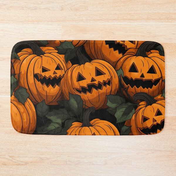 Item preview, Halloween Jack O' Lantern Pattern designed and sold by DeLietoGraphics.