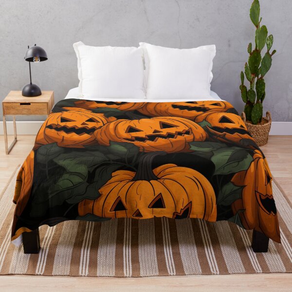 Item preview, Halloween Jack O' Lantern Pattern designed and sold by DeLietoGraphics.