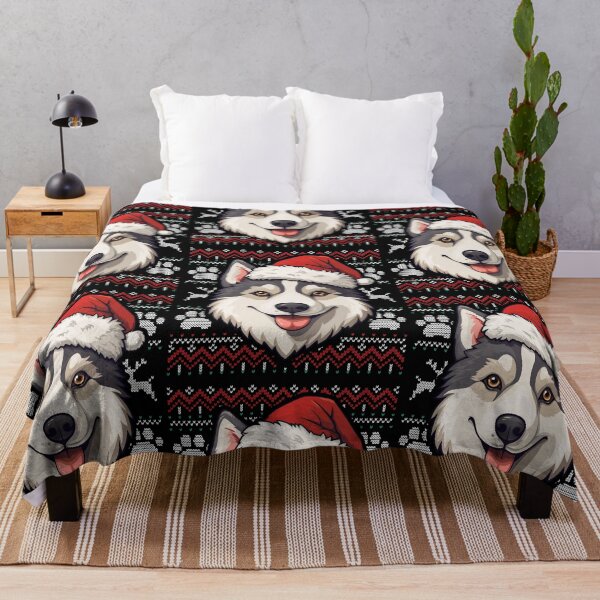 Item preview, Husky Ugly Sweater Christmas designed and sold by rafaeltto.