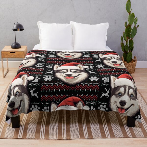 Item preview, Husky Ugly Sweater Christmas designed and sold by rafaeltto.