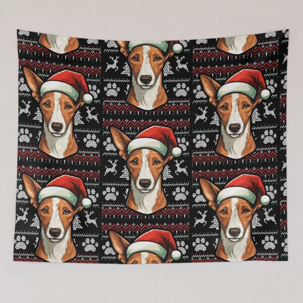 Item preview, Ibizan Hound Ugly Sweater Christmas designed and sold by rafaeltto.