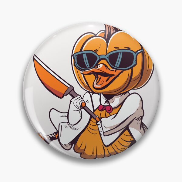 Item preview, Pumpkin head duck dance with knife designed and sold by PrimeInk.