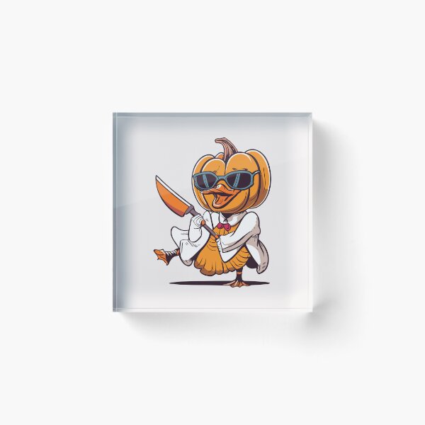 Item preview, Pumpkin head duck dance with knife designed and sold by PrimeInk.