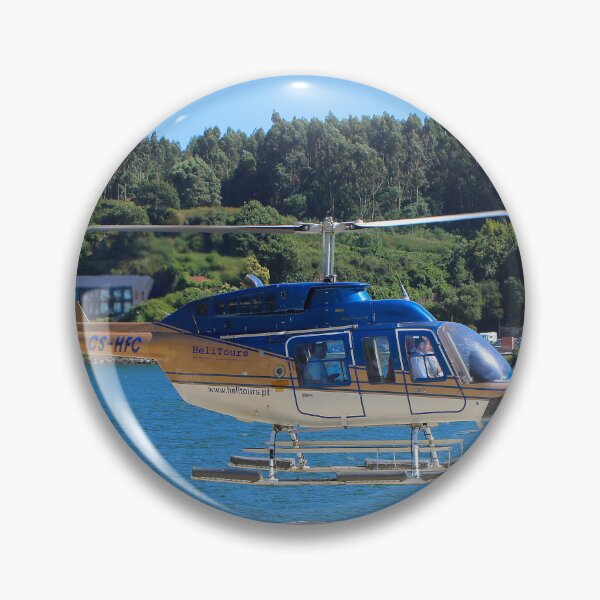 Item preview, Blue, gold and white helicopter, Portugal designed and sold by FranWest.