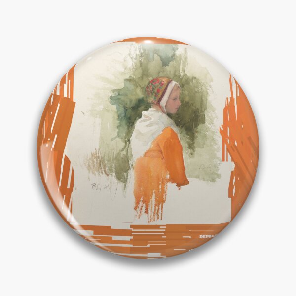 Item preview, Girl with Cap and Orange Dress by dePace' designed and sold by mrpropcake.