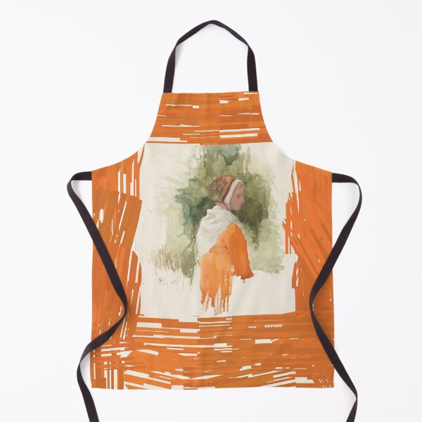 Item preview, Girl with Cap and Orange Dress by dePace' designed and sold by mrpropcake.